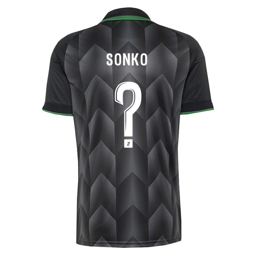 DanxenメンズNaël Sonko#0白 黒 緑アウェイシャツ2026/27ジャージーユニフォーム