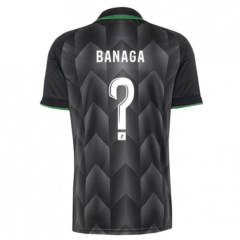 DanxenメンズMathéssendé Baud Banaga#0白 黒 緑アウェイシャツ2026/27ジャージーユニフォーム