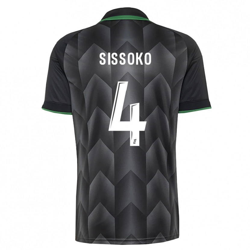 DanxenメンズTidjane Sissoko#4白 黒 緑アウェイシャツ2026/27ジャージーユニフォーム