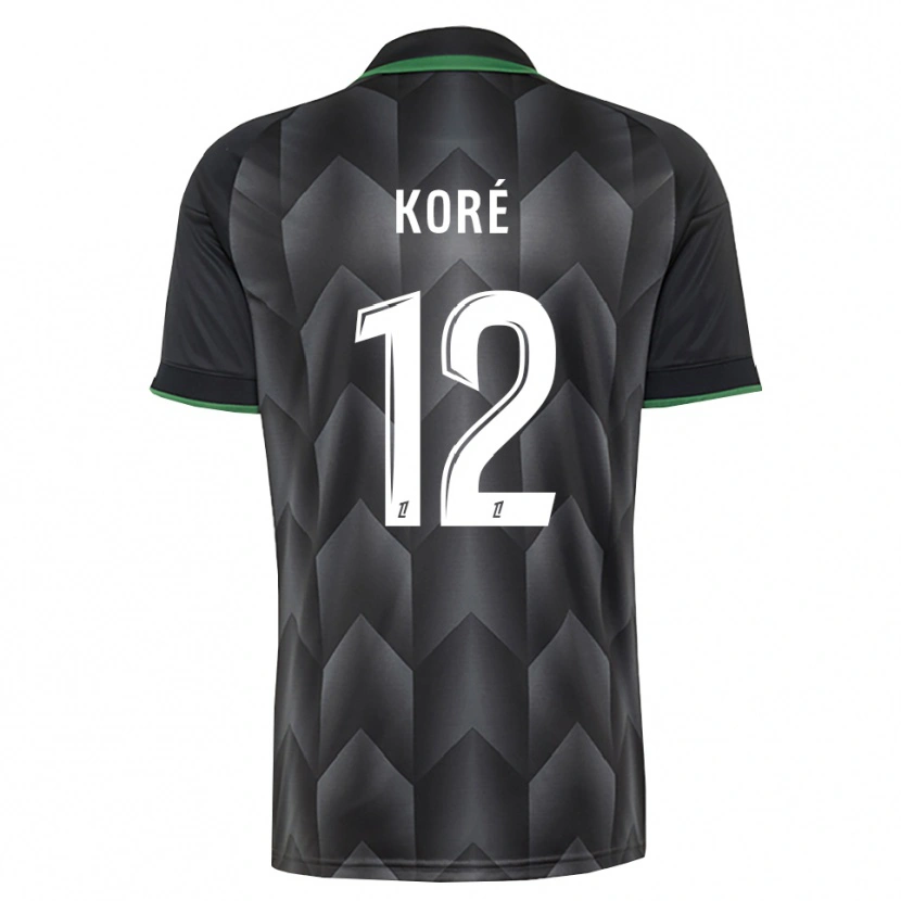 DanxenメンズMathis Koré#12白 黒 緑アウェイシャツ2026/27ジャージーユニフォーム