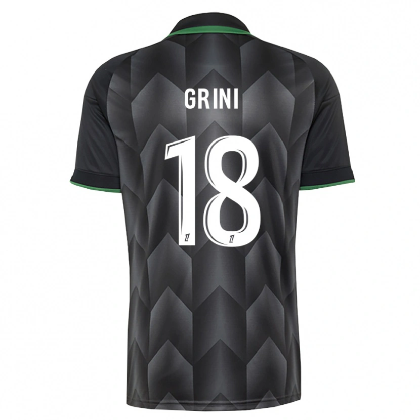 DanxenメンズIlyes Grini#18白 黒 緑アウェイシャツ2026/27ジャージーユニフォーム