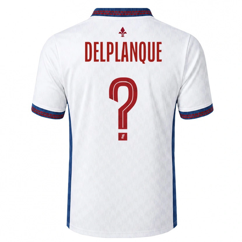 DanxenメンズGaël Delplanque#0赤 白 青アウェイシャツ2026/27ジャージーユニフォーム