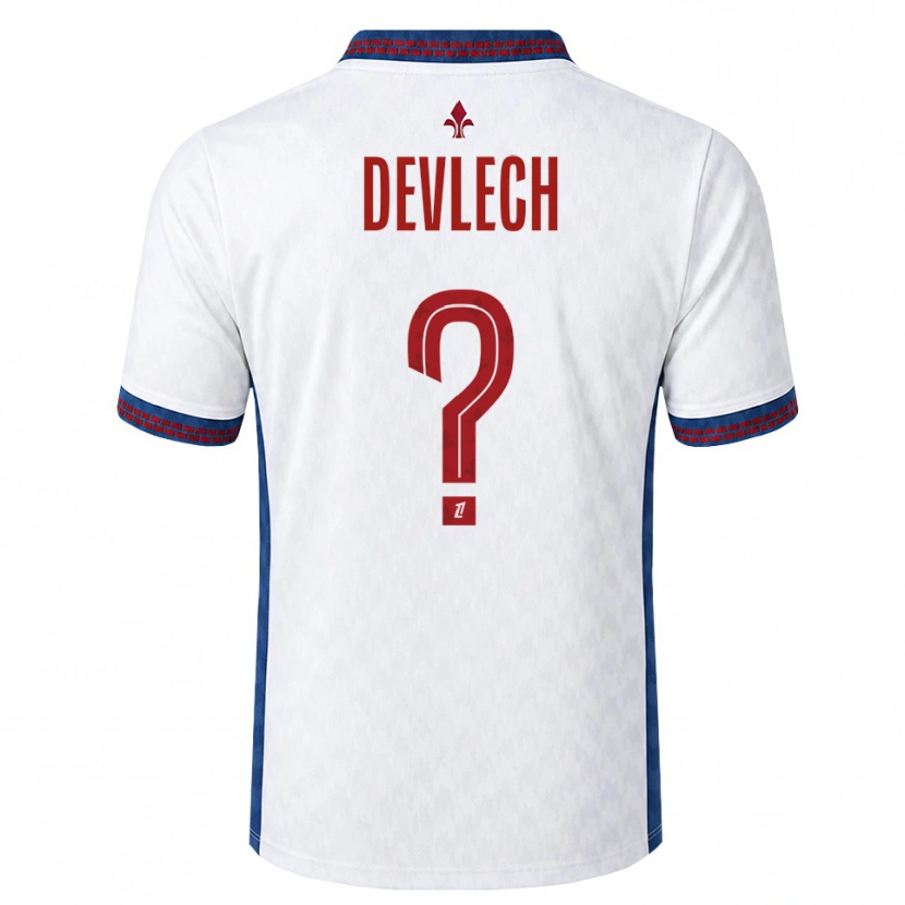 DanxenメンズGwenaëlle Devleesschauwer#0赤 白 青アウェイシャツ2026/27ジャージーユニフォーム