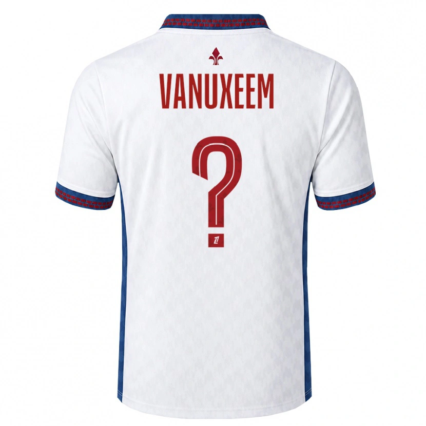 DanxenメンズJoséphine Vanuxeem#0赤 白 青アウェイシャツ2026/27ジャージーユニフォーム