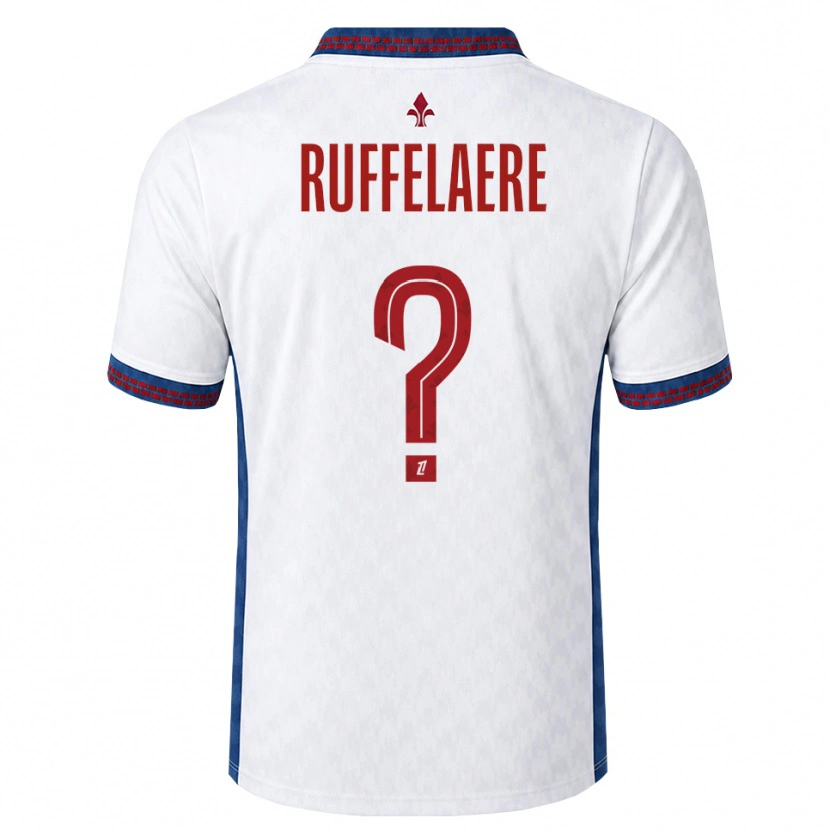 DanxenメンズPerrine Ruffelaere#0赤 白 青アウェイシャツ2026/27ジャージーユニフォーム