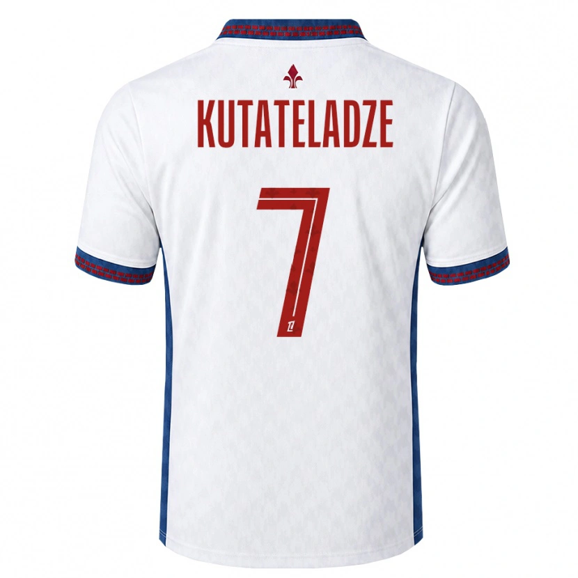 DanxenメンズAlexandre Kutateladze#7赤 白 青アウェイシャツ2026/27ジャージーユニフォーム