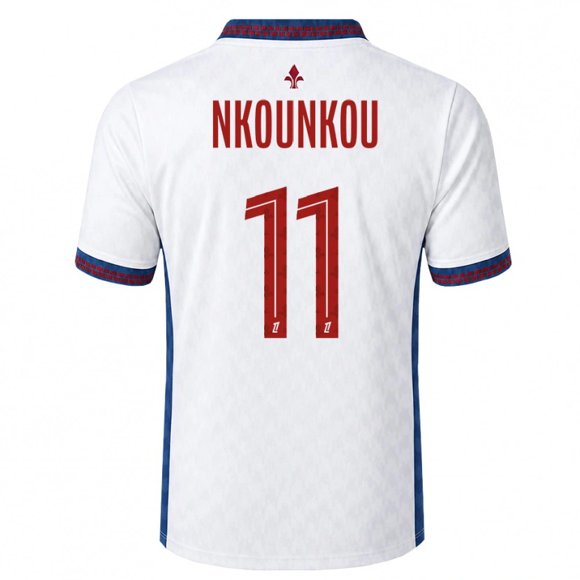DanxenメンズEvrack Nkounkou#11赤 白 青アウェイシャツ2026/27ジャージーユニフォーム