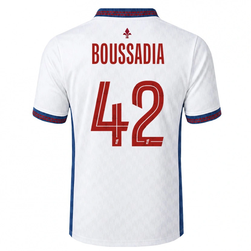 DanxenメンズSaad Boussadia#42赤 白 青アウェイシャツ2026/27ジャージーユニフォーム