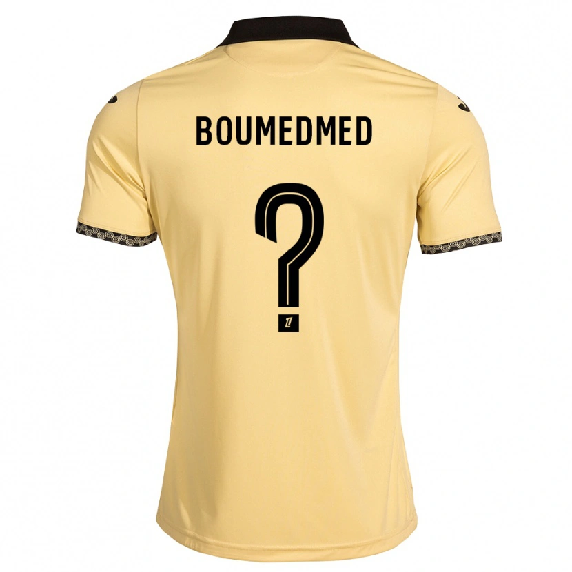 DanxenメンズKamil Boumedmed#0ナバホホワイト 黒アウェイシャツ2026/27ジャージーユニフォーム