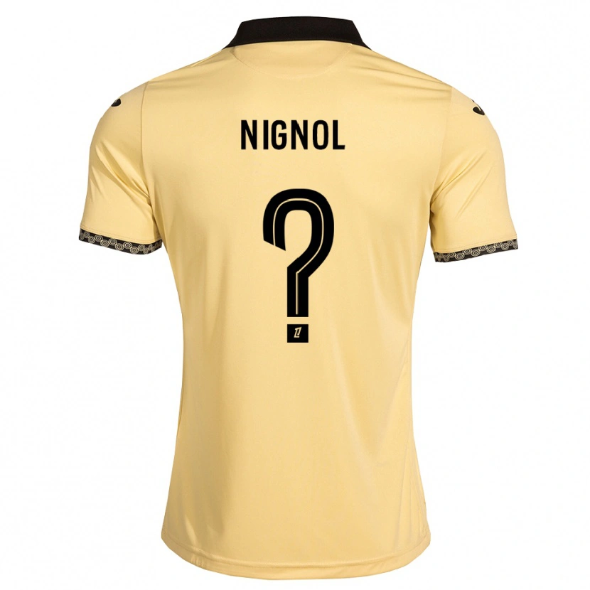 DanxenメンズVincent Nignol#0ナバホホワイト 黒アウェイシャツ2026/27ジャージーユニフォーム