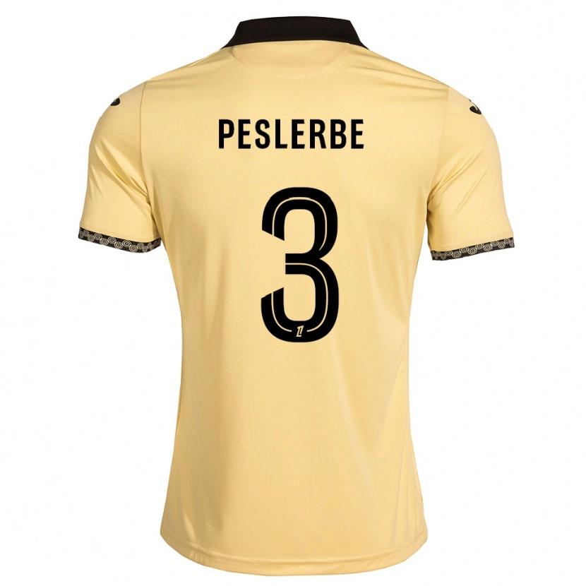 DanxenメンズThomas Peslerbe#3ナバホホワイト 黒アウェイシャツ2026/27ジャージーユニフォーム