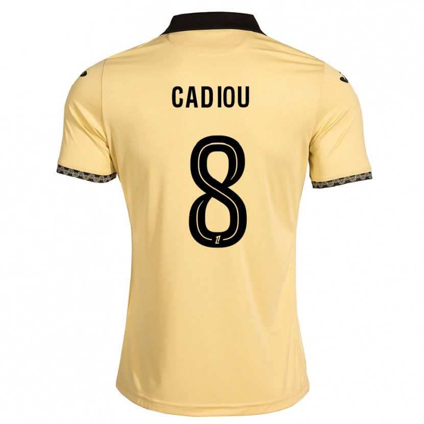 DanxenメンズNoah Cadiou#8ナバホホワイト 黒アウェイシャツ2026/27ジャージーユニフォーム