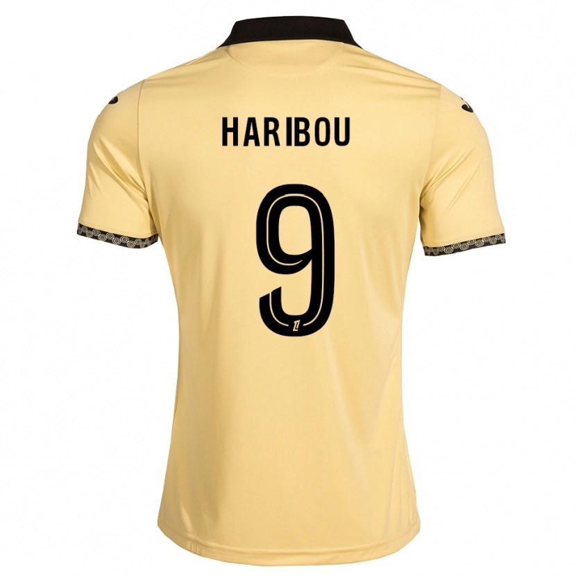 DanxenメンズSamir Haribou#9ナバホホワイト 黒アウェイシャツ2026/27ジャージーユニフォーム