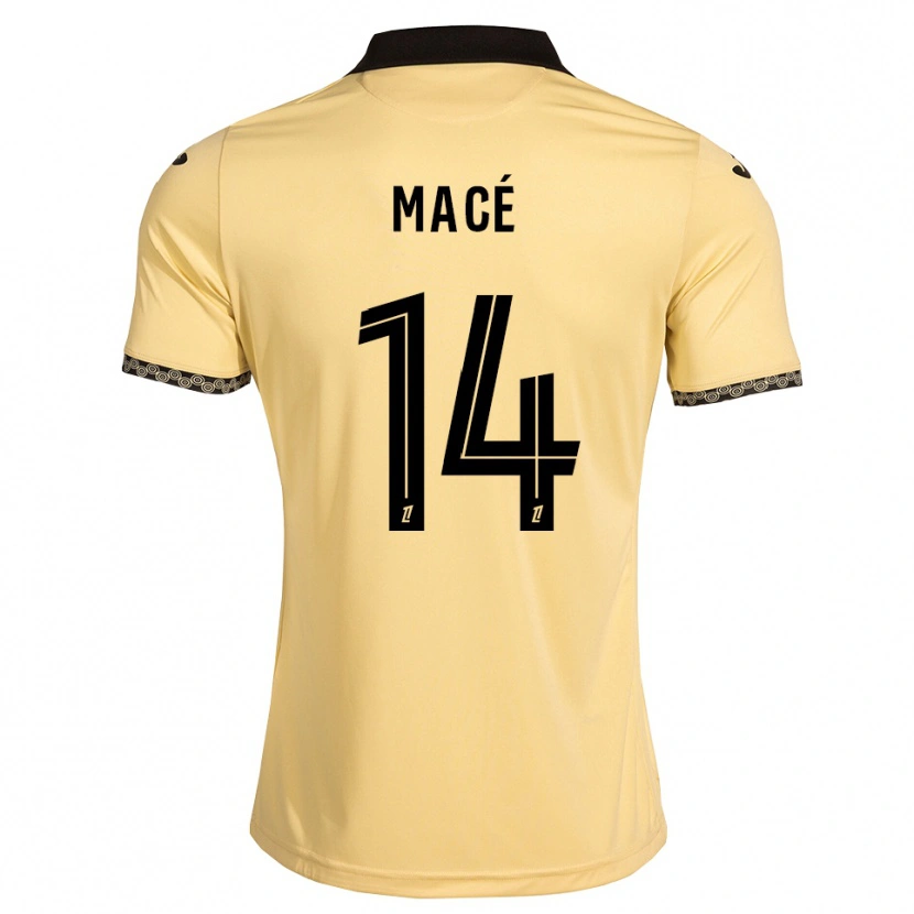 DanxenメンズMarine Macé#14ナバホホワイト 黒アウェイシャツ2026/27ジャージーユニフォーム