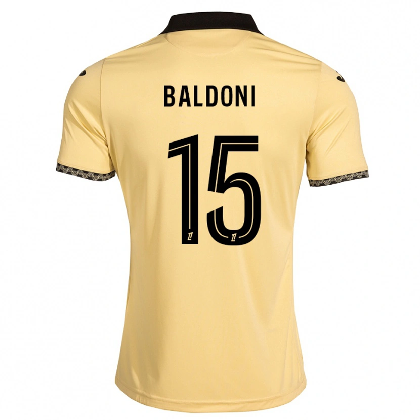 DanxenメンズSohan Baldoni#15ナバホホワイト 黒アウェイシャツ2026/27ジャージーユニフォーム
