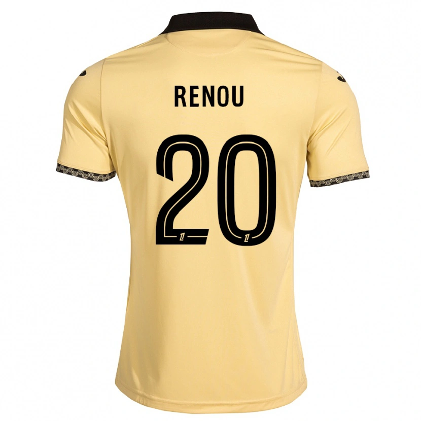 DanxenメンズCamille Renou#20ナバホホワイト 黒アウェイシャツ2026/27ジャージーユニフォーム