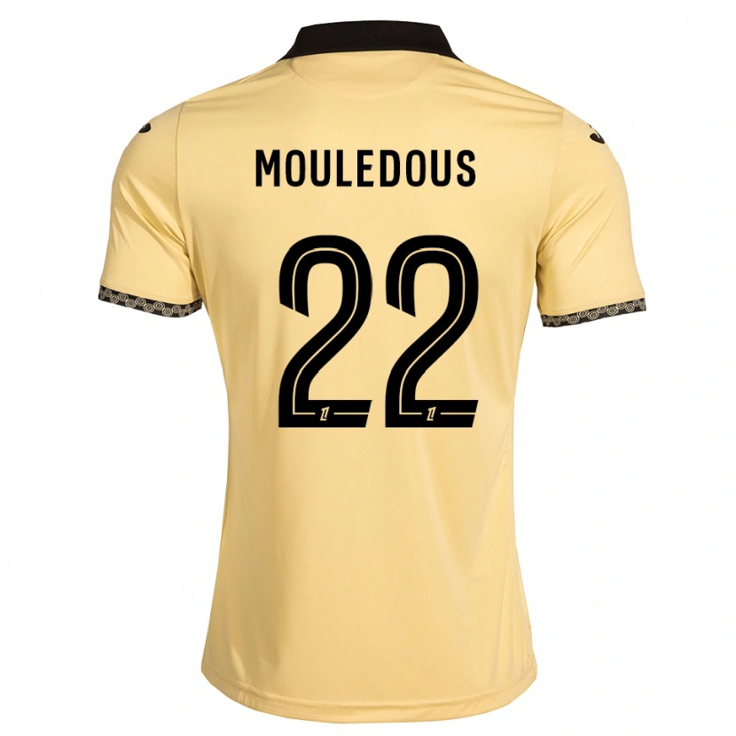 DanxenメンズAntton Mouledous#22ナバホホワイト 黒アウェイシャツ2026/27ジャージーユニフォーム