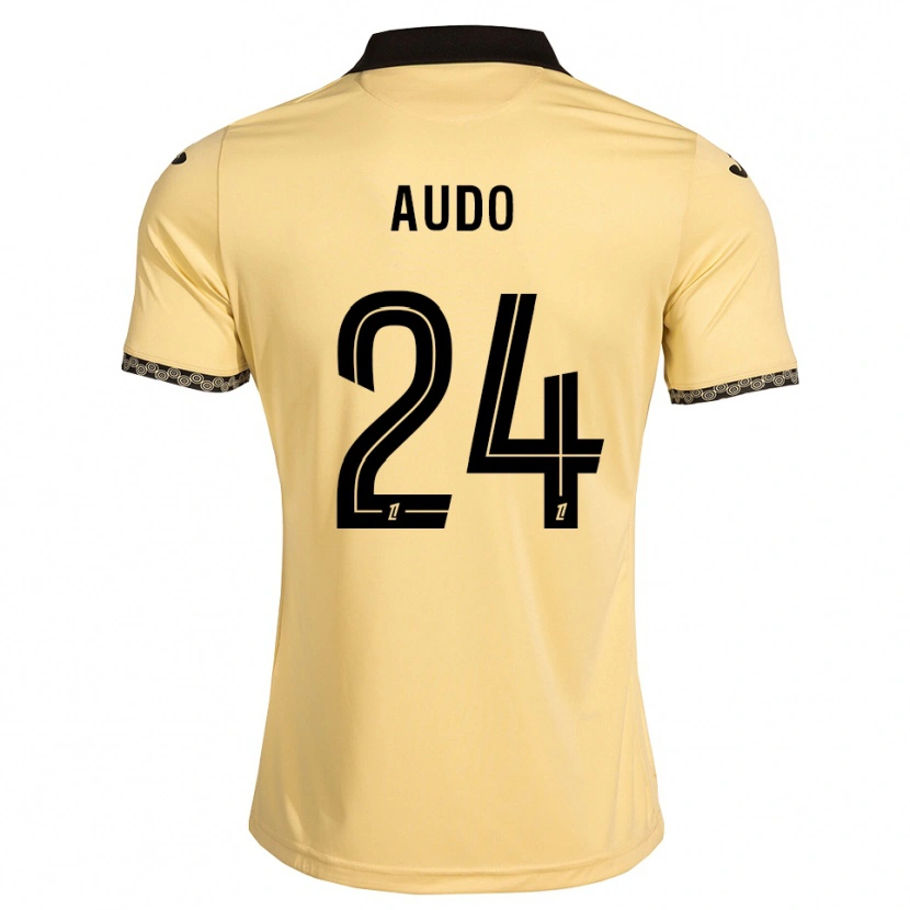DanxenメンズNoémie Audo#24ナバホホワイト 黒アウェイシャツ2026/27ジャージーユニフォーム