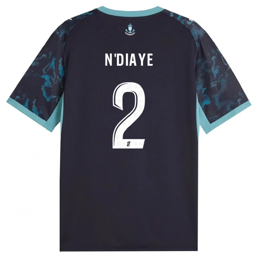 DanxenメンズOsmane N'diaye#2ペールターコイズ 白 黒アウェイシャツ2026/27ジャージーユニフォーム