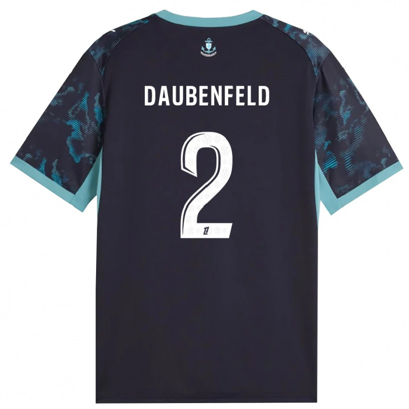 Danxenメンズルーカス・ダウベンフェルド#2ペールターコイズ 白 黒アウェイシャツ2026/27ジャージーユニフォーム