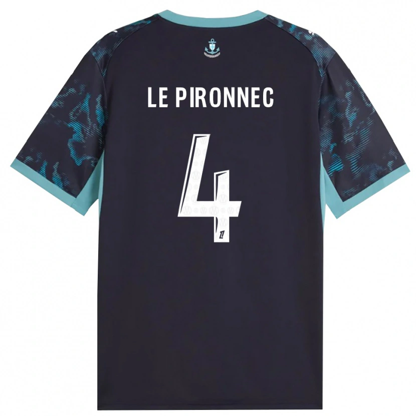 DanxenメンズKélian Le Pironnec#4ペールターコイズ 白 黒アウェイシャツ2026/27ジャージーユニフォーム