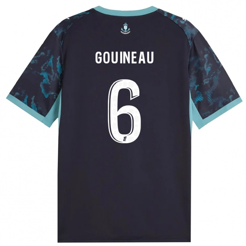 DanxenメンズColine Gouineau#6ペールターコイズ 白 黒アウェイシャツ2026/27ジャージーユニフォーム