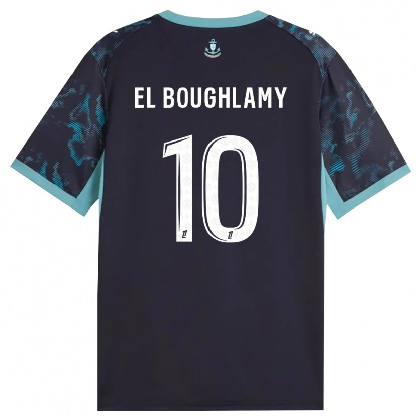 DanxenメンズAdam El Boughlamy#10ペールターコイズ 白 黒アウェイシャツ2026/27ジャージーユニフォーム