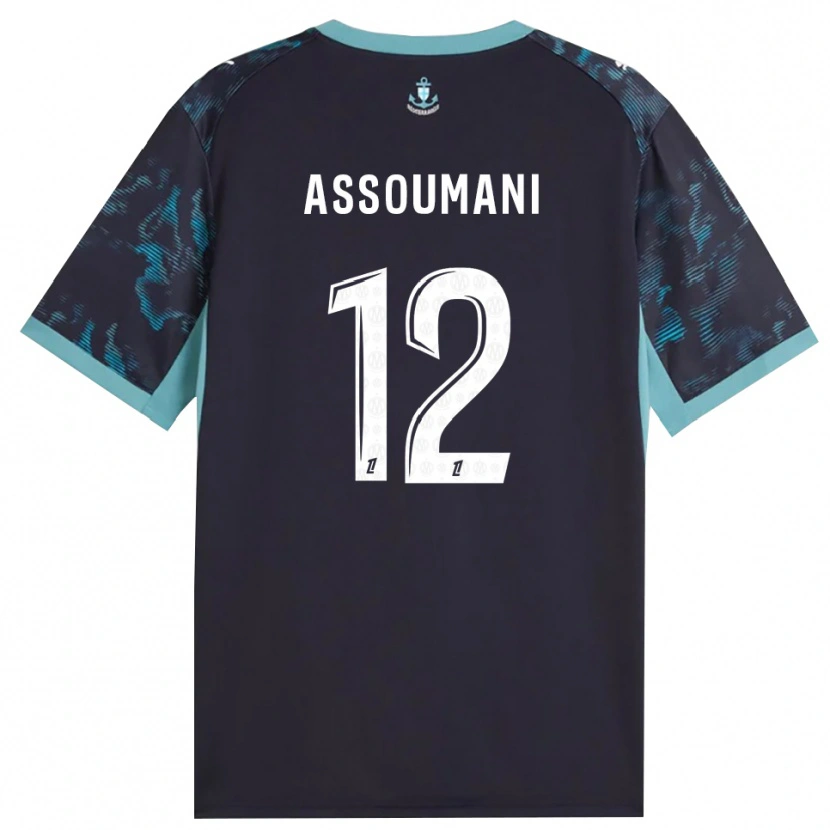 DanxenメンズSaïfi Assoumani#12ペールターコイズ 白 黒アウェイシャツ2026/27ジャージーユニフォーム