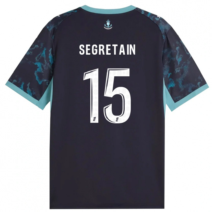 DanxenメンズJulie Ségrétain#15ペールターコイズ 白 黒アウェイシャツ2026/27ジャージーユニフォーム