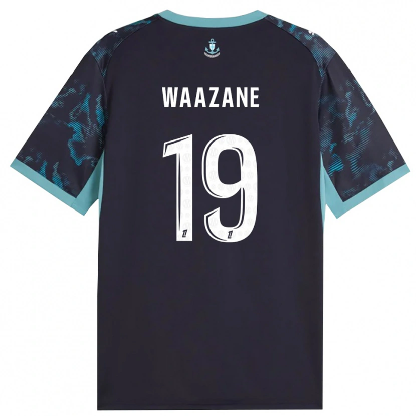 DanxenメンズJassim Waazane#19ペールターコイズ 白 黒アウェイシャツ2026/27ジャージーユニフォーム
