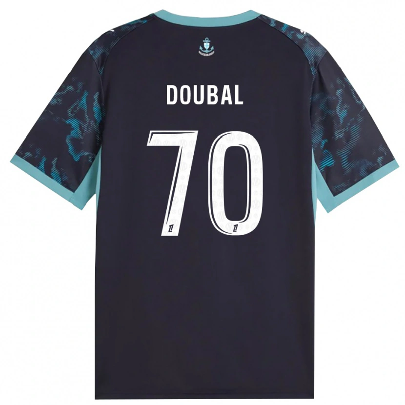 DanxenメンズAnis Doubal#70ペールターコイズ 白 黒アウェイシャツ2026/27ジャージーユニフォーム