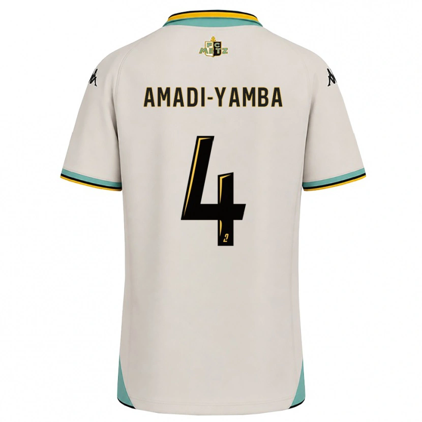 DanxenメンズNelson Amadi-Yamba#4フローラルホワイト 黒アウェイシャツ2026/27ジャージーユニフォーム