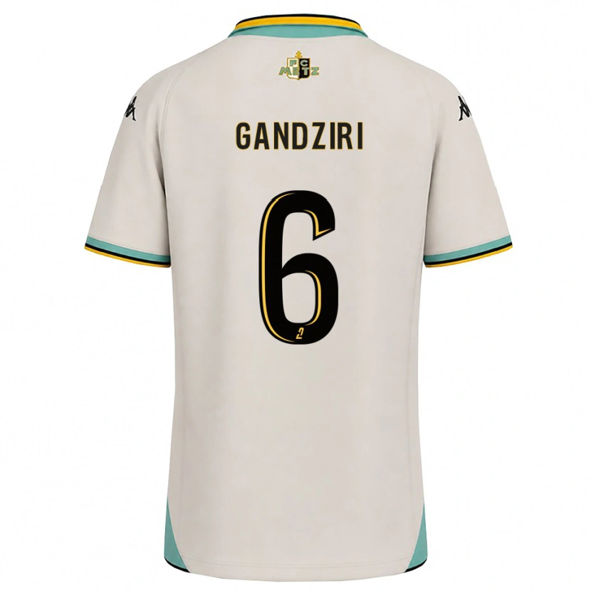 DanxenメンズKimi Gandziri#6フローラルホワイト 黒アウェイシャツ2026/27ジャージーユニフォーム