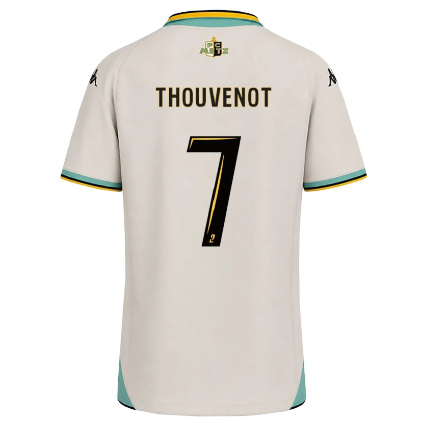DanxenメンズJules Thouvenot#7フローラルホワイト 黒アウェイシャツ2026/27ジャージーユニフォーム