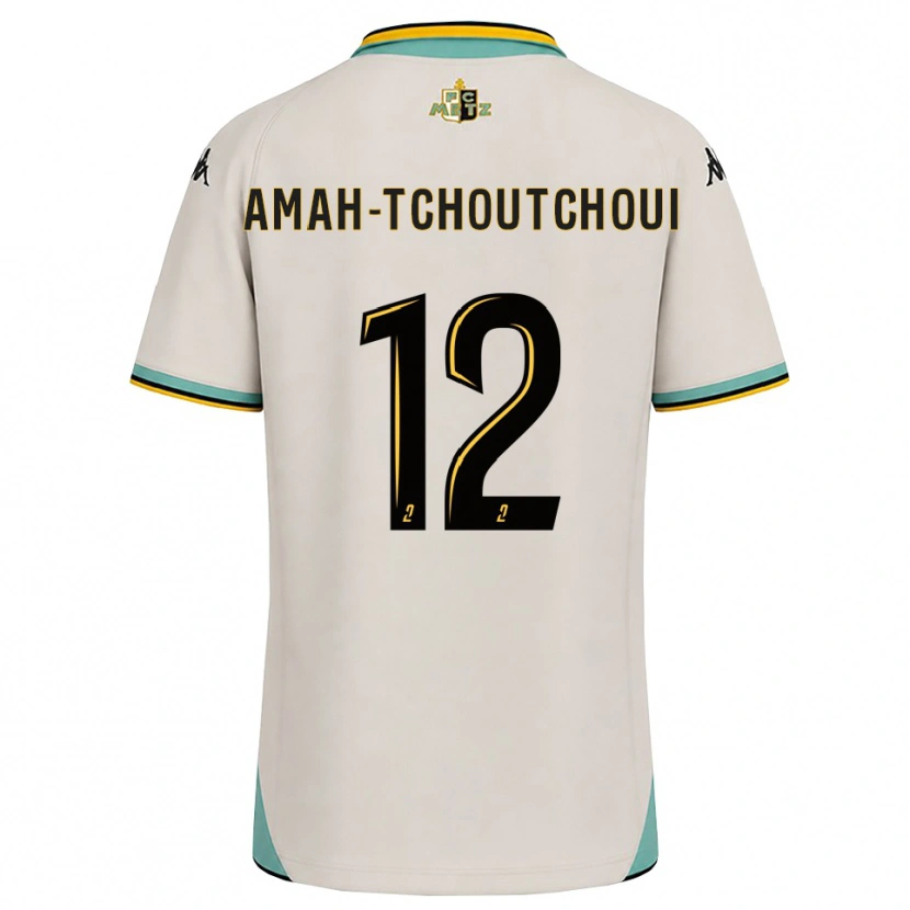 DanxenメンズMarco Amah-Tchoutchoui#12フローラルホワイト 黒アウェイシャツ2026/27ジャージーユニフォーム