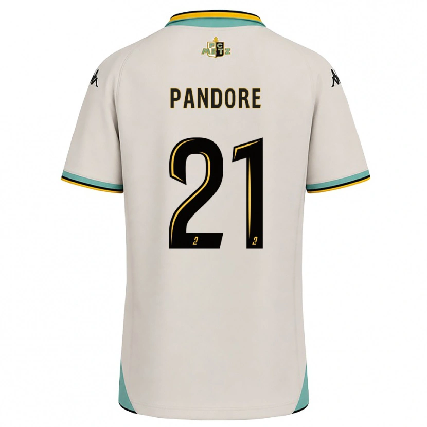 DanxenメンズJahyann Pandore#21フローラルホワイト 黒アウェイシャツ2026/27ジャージーユニフォーム