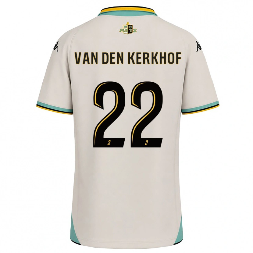 Danxenメンズケビン・バン・デン・ケルクホフ#22フローラルホワイト 黒アウェイシャツ2026/27ジャージーユニフォーム