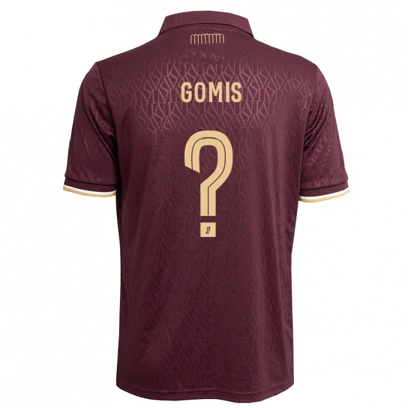 DanxenメンズDiapson Gomis#0マルーン サンディブラウンアウェイシャツ2026/27ジャージーユニフォーム