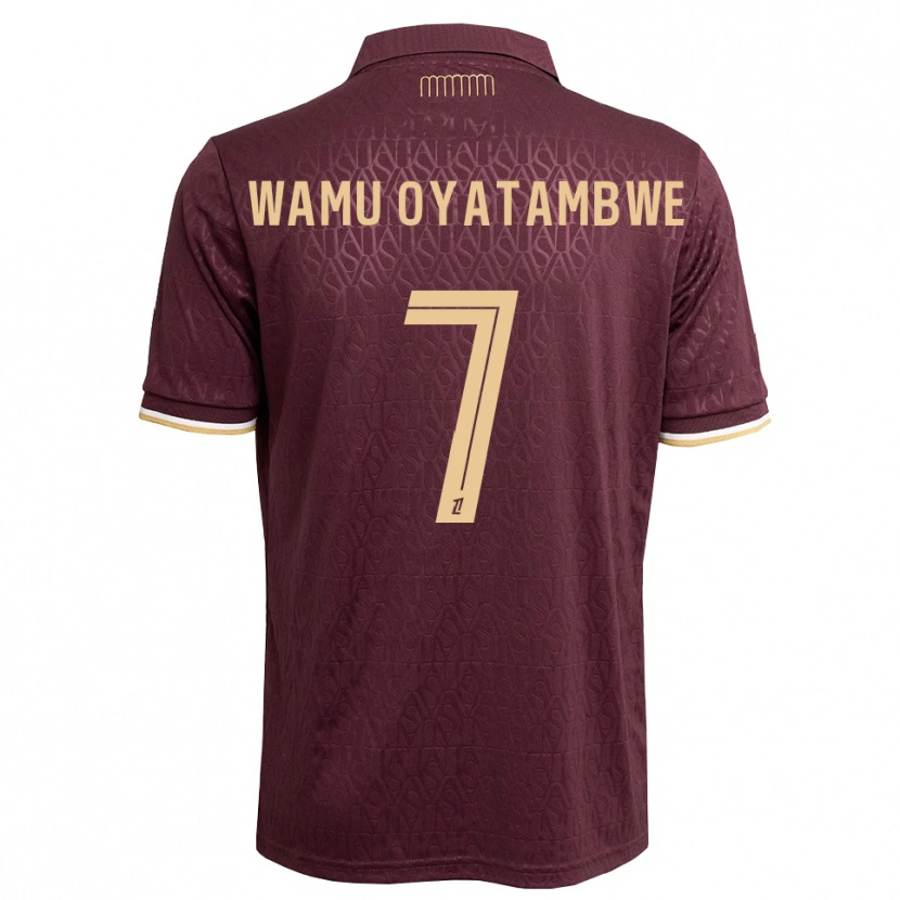 DanxenメンズMatthias Wamu Oyatambwe#7マルーン サンディブラウンアウェイシャツ2026/27ジャージーユニフォーム