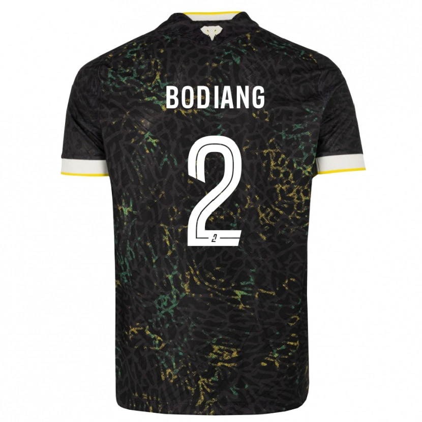 DanxenメンズMoutanabi Bodiang#2黒白黄アウェイシャツ2026/27ジャージーユニフォーム