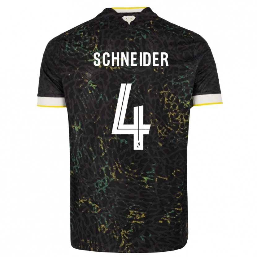 DanxenメンズOctave Schneider#4黒白黄アウェイシャツ2026/27ジャージーユニフォーム