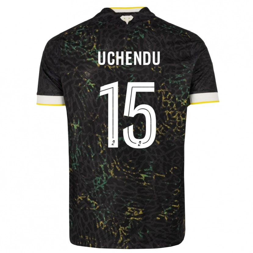 DanxenメンズChinaza Uchendu#15黒白黄アウェイシャツ2026/27ジャージーユニフォーム