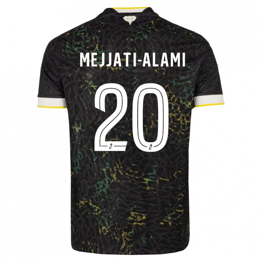 DanxenメンズMaxime Mejjati-Alami#20黒白黄アウェイシャツ2026/27ジャージーユニフォーム