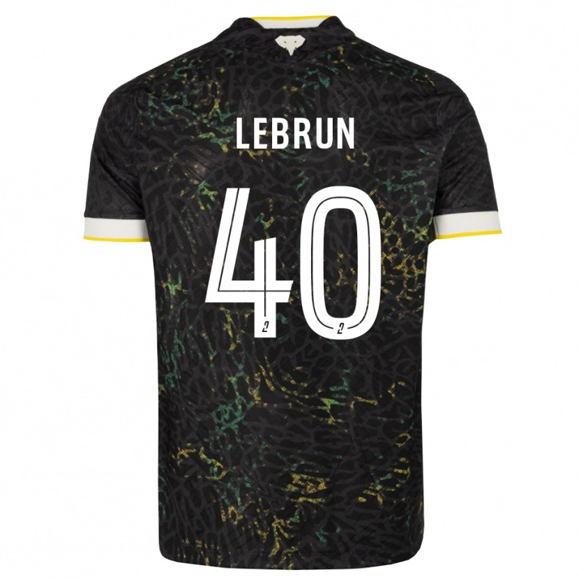 DanxenメンズLisa Lebrun#40黒白黄アウェイシャツ2026/27ジャージーユニフォーム