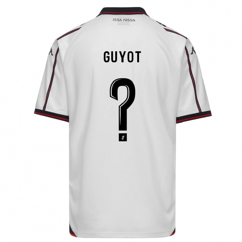 DanxenメンズLoucas Guyot#0黒 白アウェイシャツ2026/27ジャージーユニフォーム