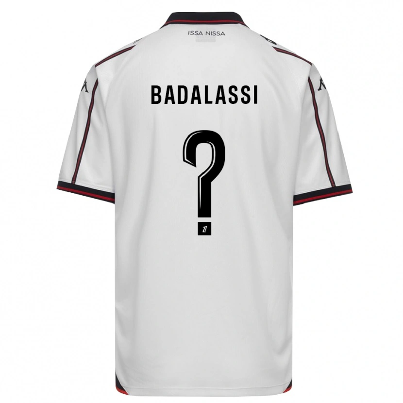 DanxenメンズTiziano Badalassi#0黒 白アウェイシャツ2026/27ジャージーユニフォーム