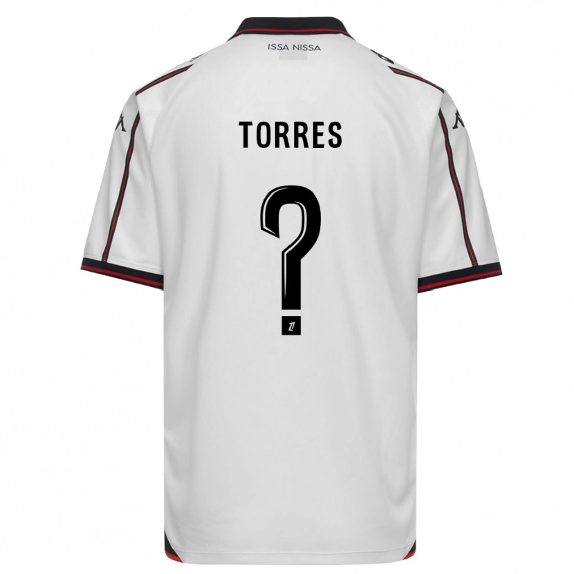 DanxenメンズRossé Torres#0黒 白アウェイシャツ2026/27ジャージーユニフォーム