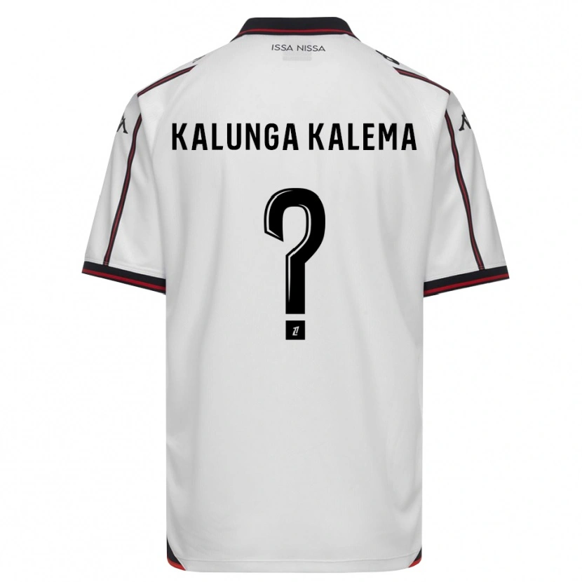 DanxenメンズKevin Kalunga Kalema#0黒 白アウェイシャツ2026/27ジャージーユニフォーム