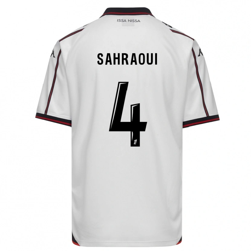 DanxenメンズElias Sahraoui#4黒 白アウェイシャツ2026/27ジャージーユニフォーム