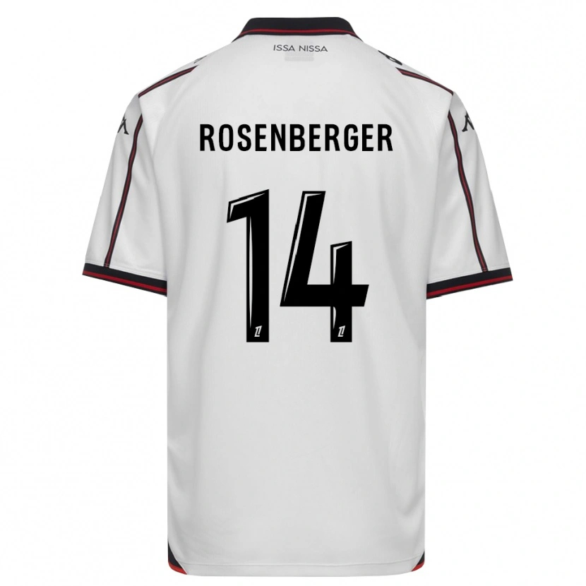 DanxenメンズLéa Rosenberger#14黒 白アウェイシャツ2026/27ジャージーユニフォーム